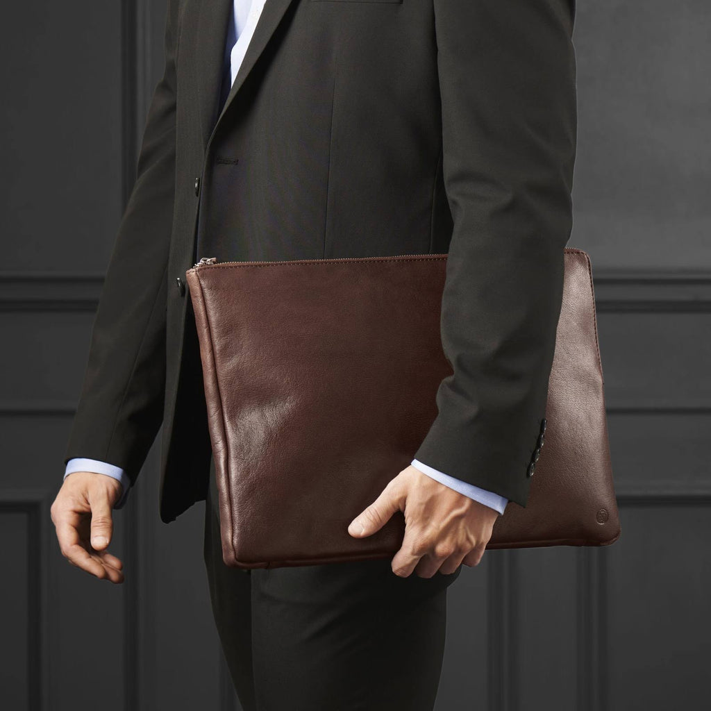 Brown Leather Laptop Sleeve N41355