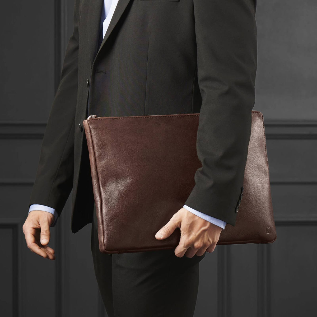 Brown Leather Laptop Sleeve N41355