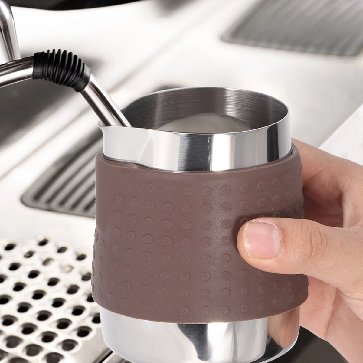 Taza De Espuma De Leche De Acero Inoxidable De 350 Ml W293882