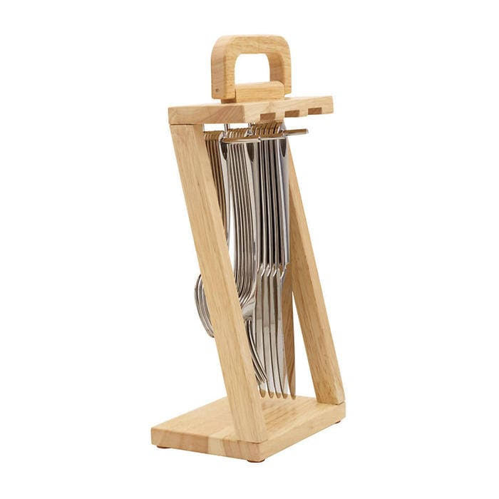 18 pc Flatware Set with Hanging Caddy B8566