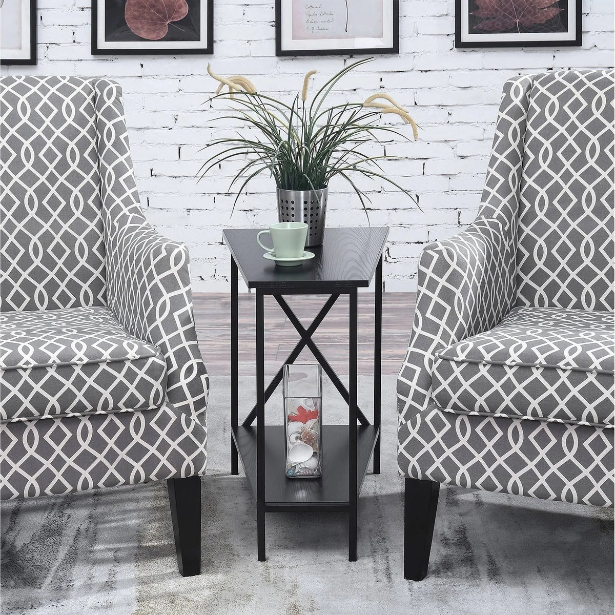 Weathered Grey Wedge End Table B97965