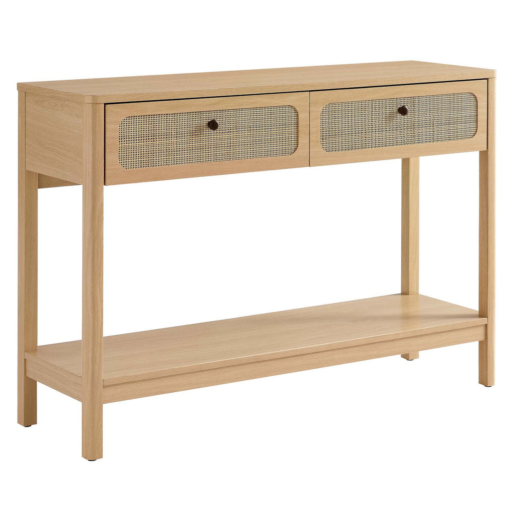 Oak Wood Entryway Console Table P447