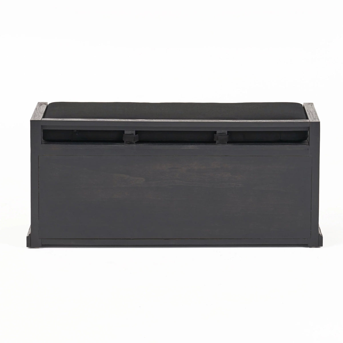 Acacia Wood Storage Bench with Cushion W438
