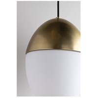 1 Light Large Pendant Aged Brass R605281