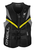 Men's Life Vest L Black Smoke Yellow W577