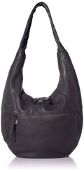 Black Leather Hobo Bag G9328