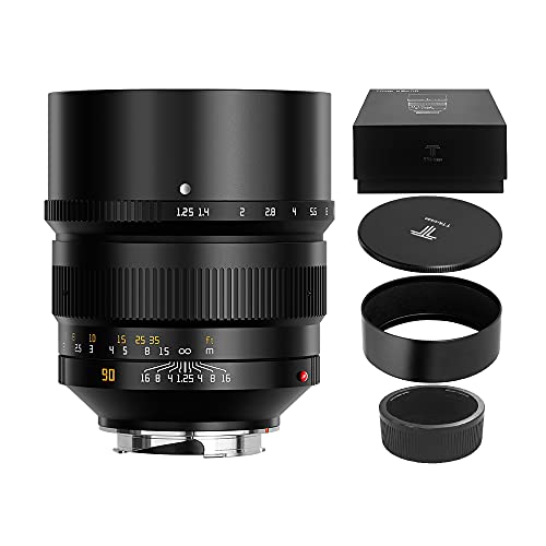 90mm f1.25 Manual Focus Mirrorless Camera Lens Black N69957