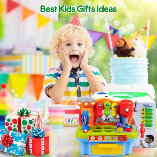 Musical Toddler Tool Bench with Sound Lights Effect L222309
