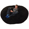 Teal Black Microfiber Memory Foam Bean Bag Z8425