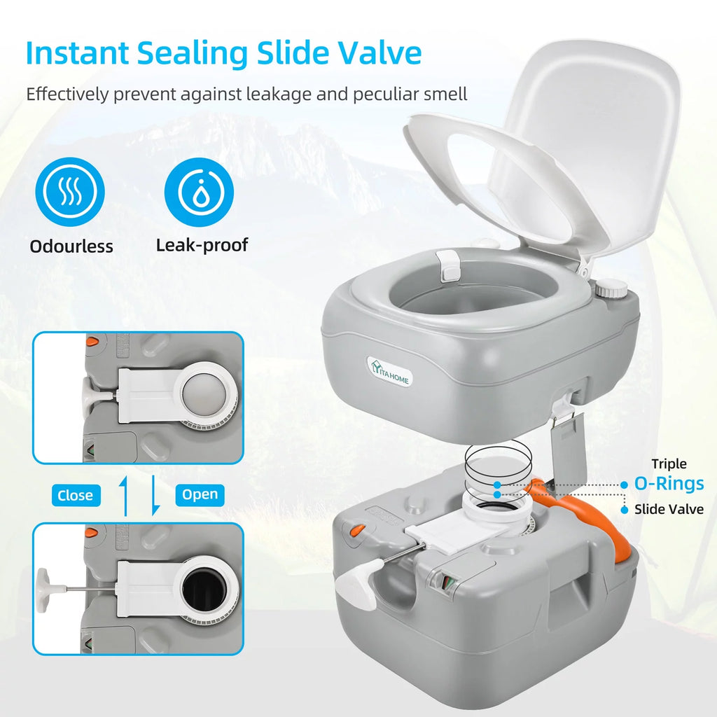 Portable Sink and 5.8 Gallon Toilet Combo P779606