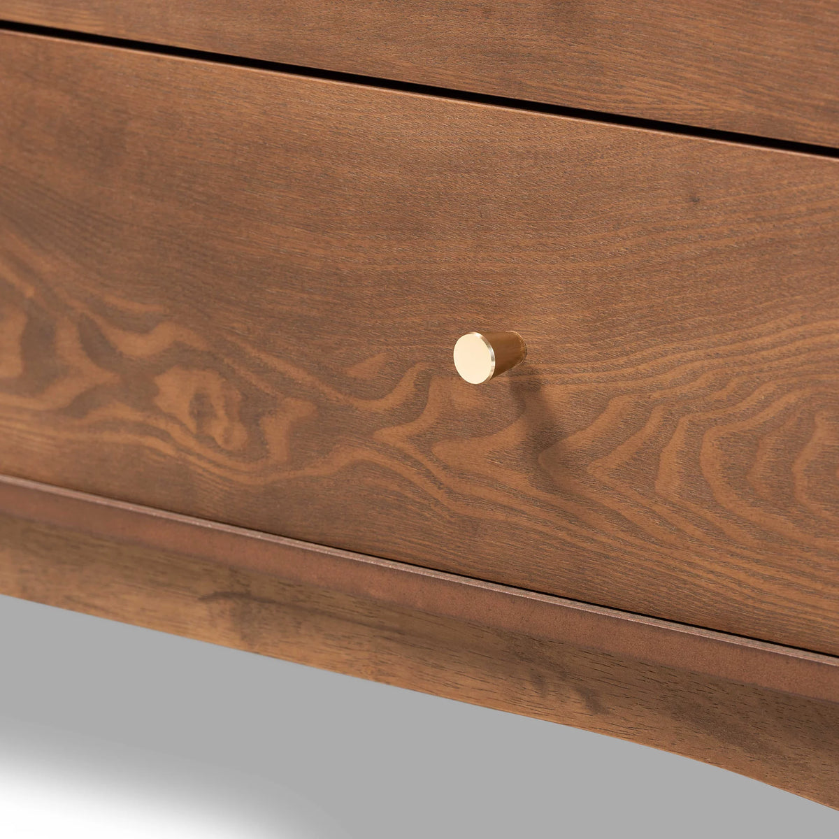 Ash Walnut Finished Wood 6-Drawer Dresser S620793