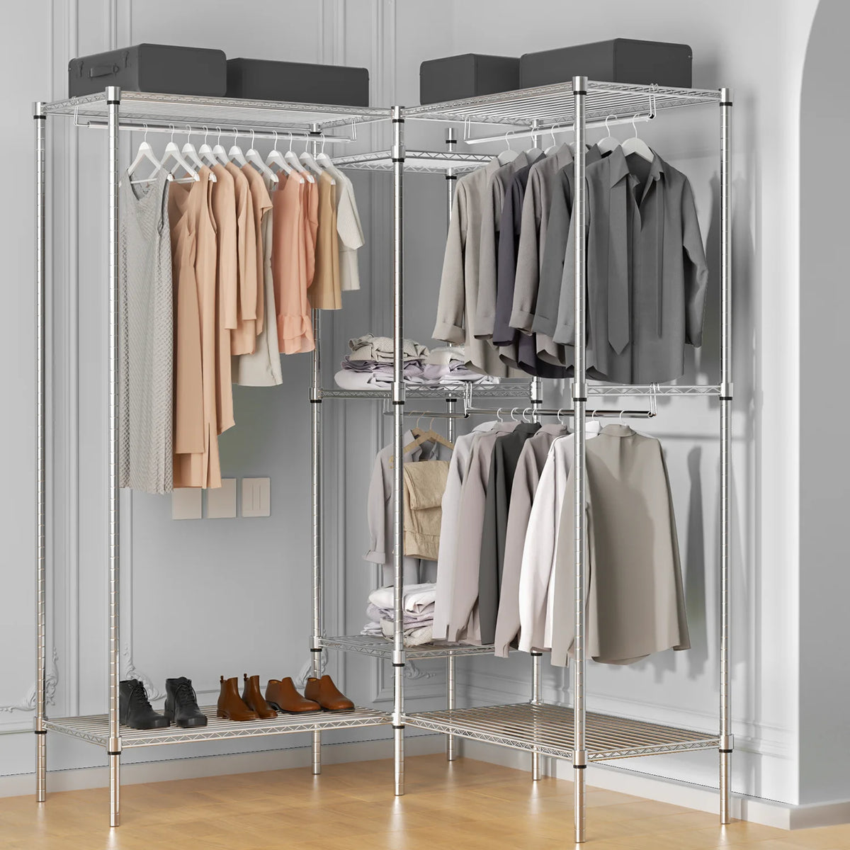 Carbon Steel Heavy Duty Garment Rack T35686