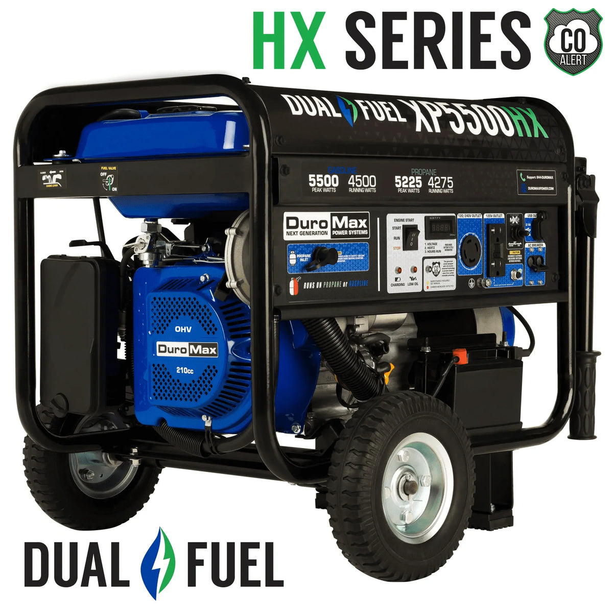 5,500 Watt Dual Fuel Portable Generator I381588