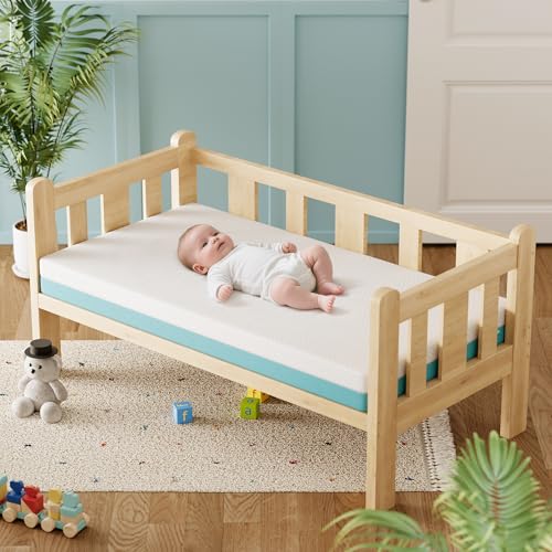 Dual-Sided Memory Foam Crib Mattress with Washable Cover K3020