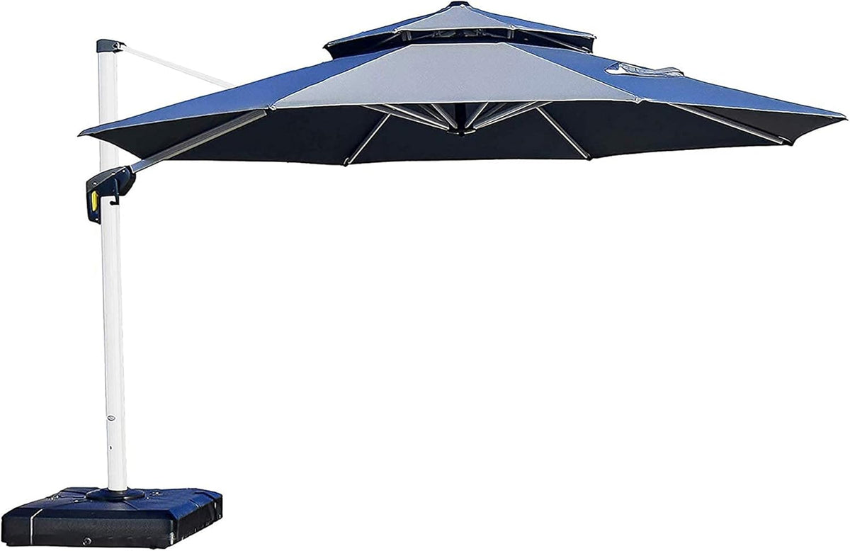 10 Feet Outdoor Round Cantilever Umbrella Y72718