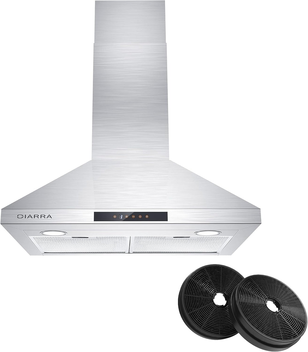 Wall Mount Range Hood 30 inch 450 CFM Convertible O137