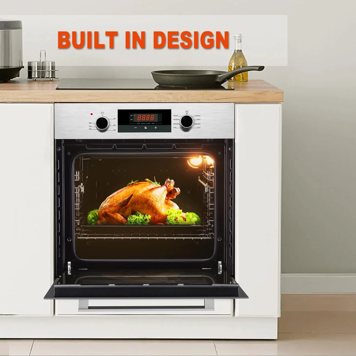 24 Single Built-in Electric Wall Oven, 2.3 Cu.ft. Stainless Steel B17320