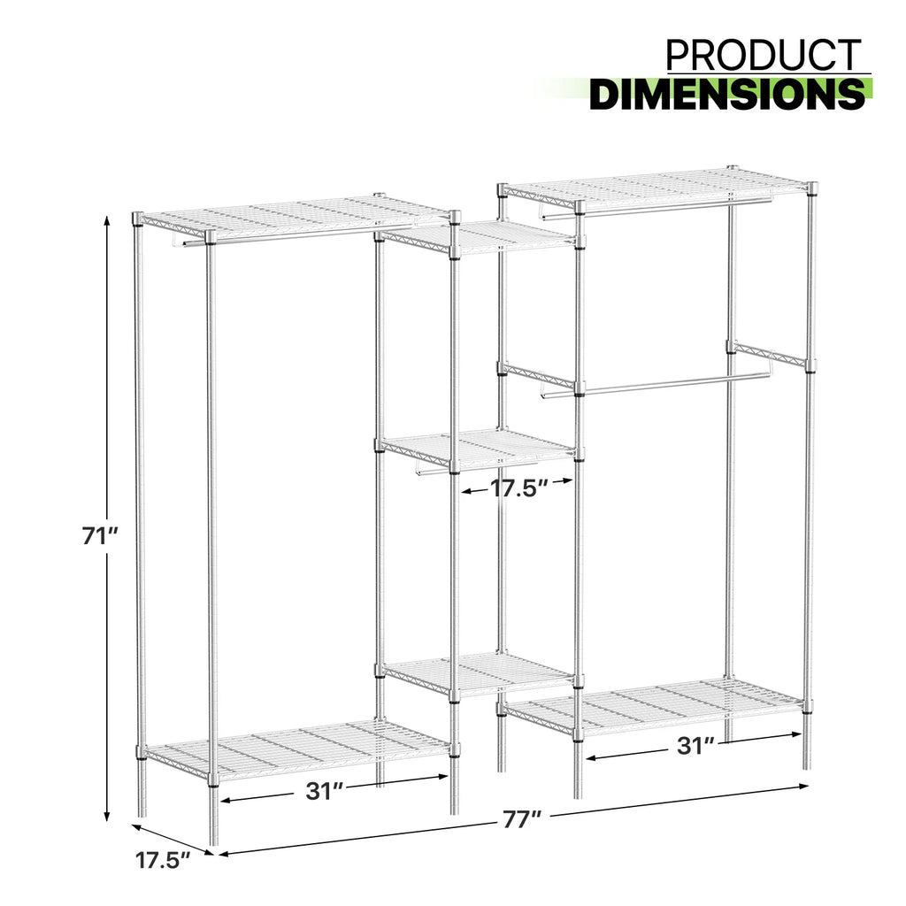 Carbon Steel Heavy Duty Garment Rack T35686
