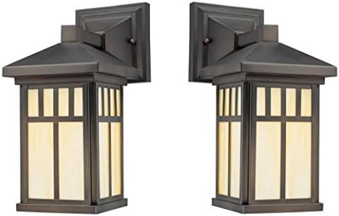 Barnwood Finish Clear Glass Outdoor Wall Fixture 2 Pack P588249