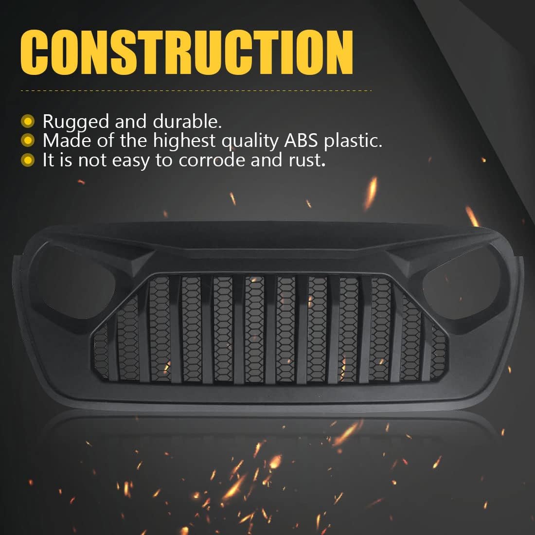 Matte Black Front Grill Cover H86457