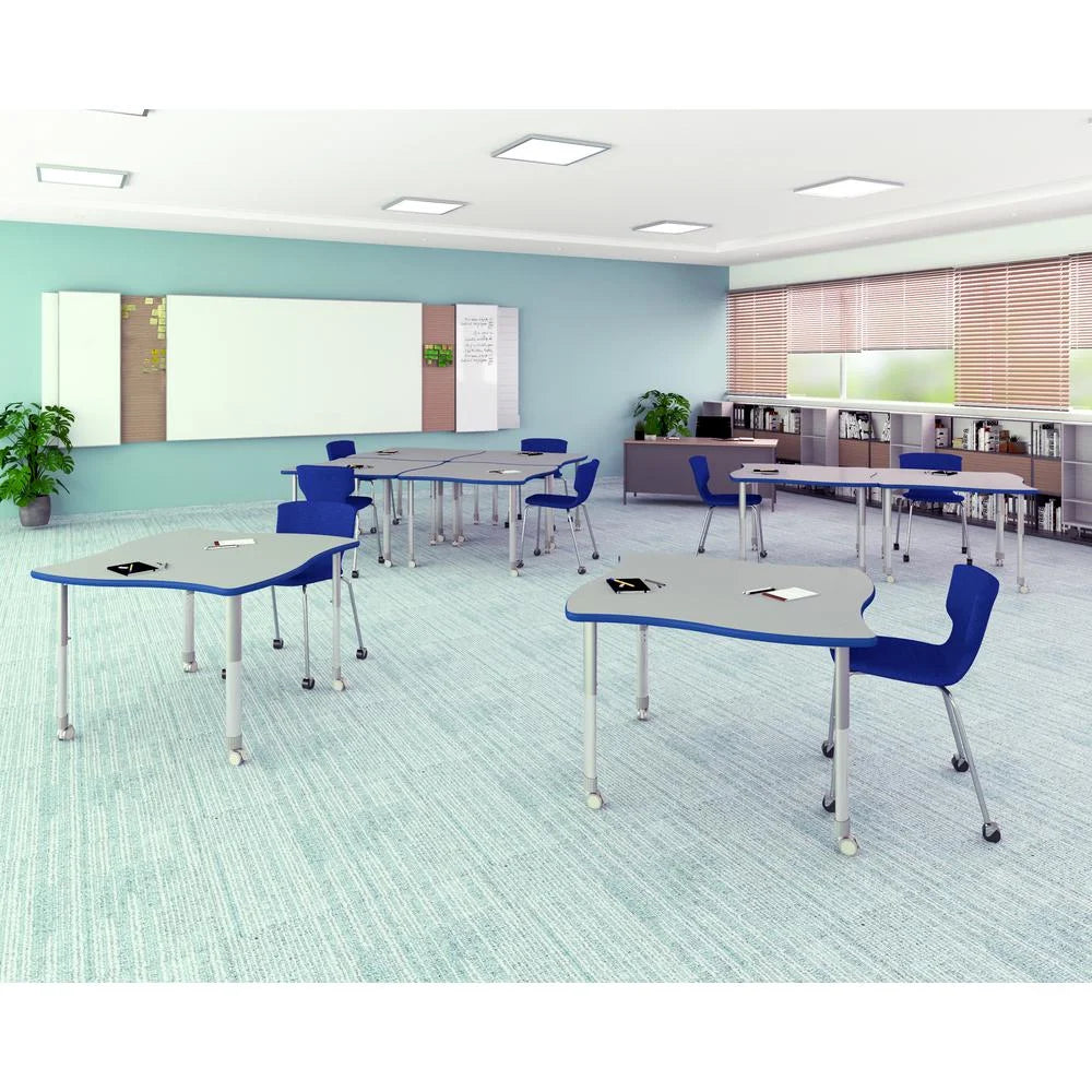 Commercial Laminate Top Desk with Casters 42x42" Z425