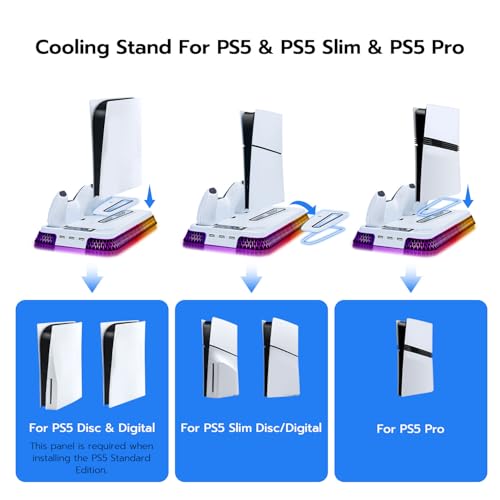 White Cooling Stand with Dual Controller Charging U72533