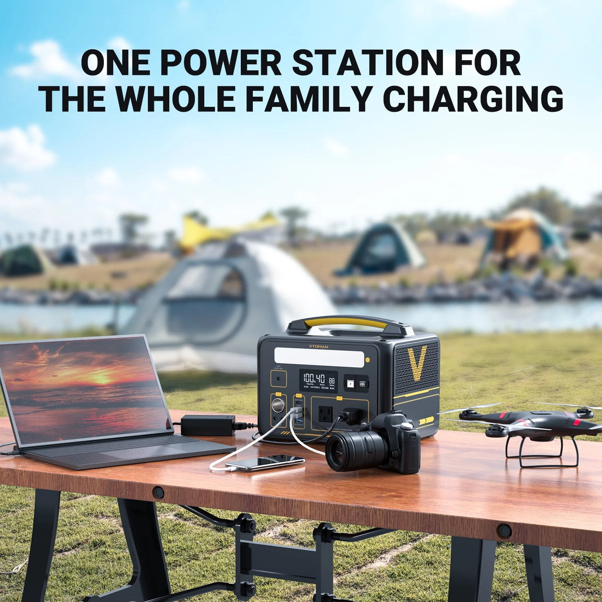 Portable Power Station 600W 299Wh LFP Solar Generator J406784