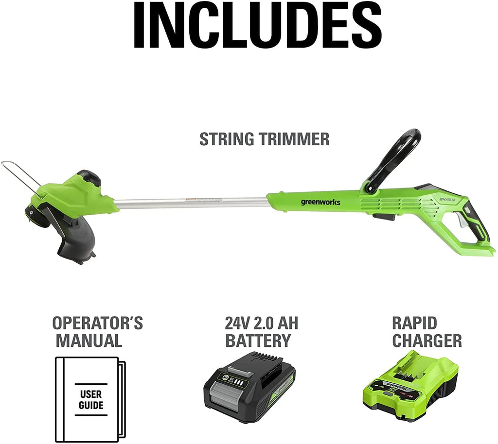 24V 12-inch String Trimmer with 2Ah Battery and Charger U761