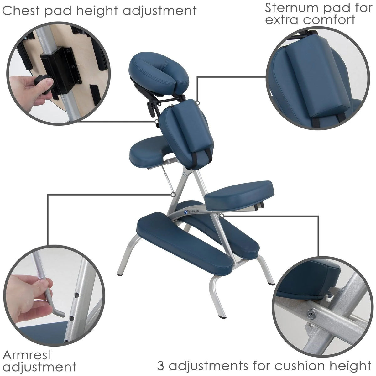 Portable Massage Chair with Carry Case V2769