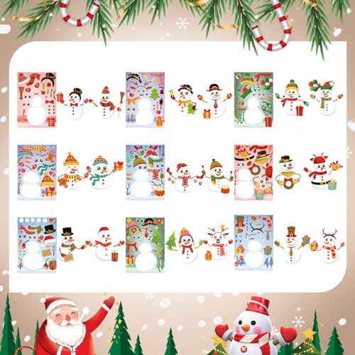 Make a Snowman Sticker Craft L57165
