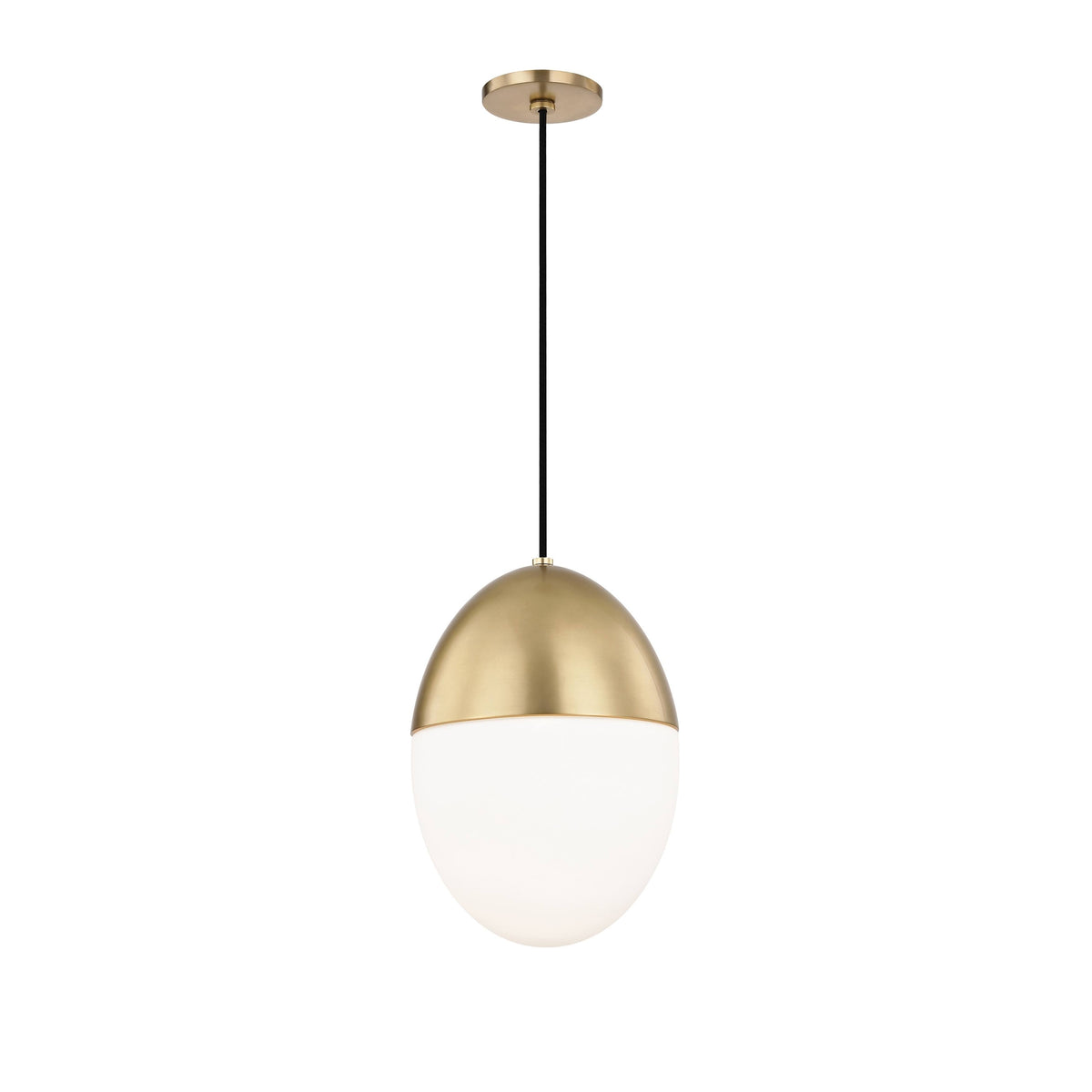 1 Light Large Pendant Aged Brass R605281