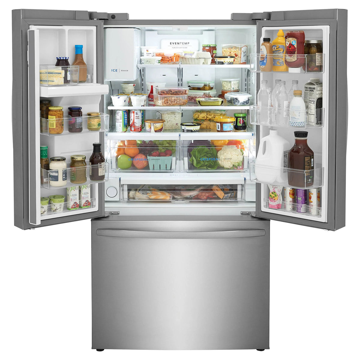 36 In. 22.6 Cu Ft. Stainless Steel French Door Refrigerator D878