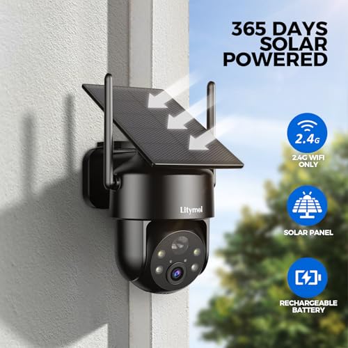 Wireless Outdoor Solar Security Cameras 2K 360° View S80835