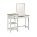 Soft White Bedroom Vanity with Mirror G53141