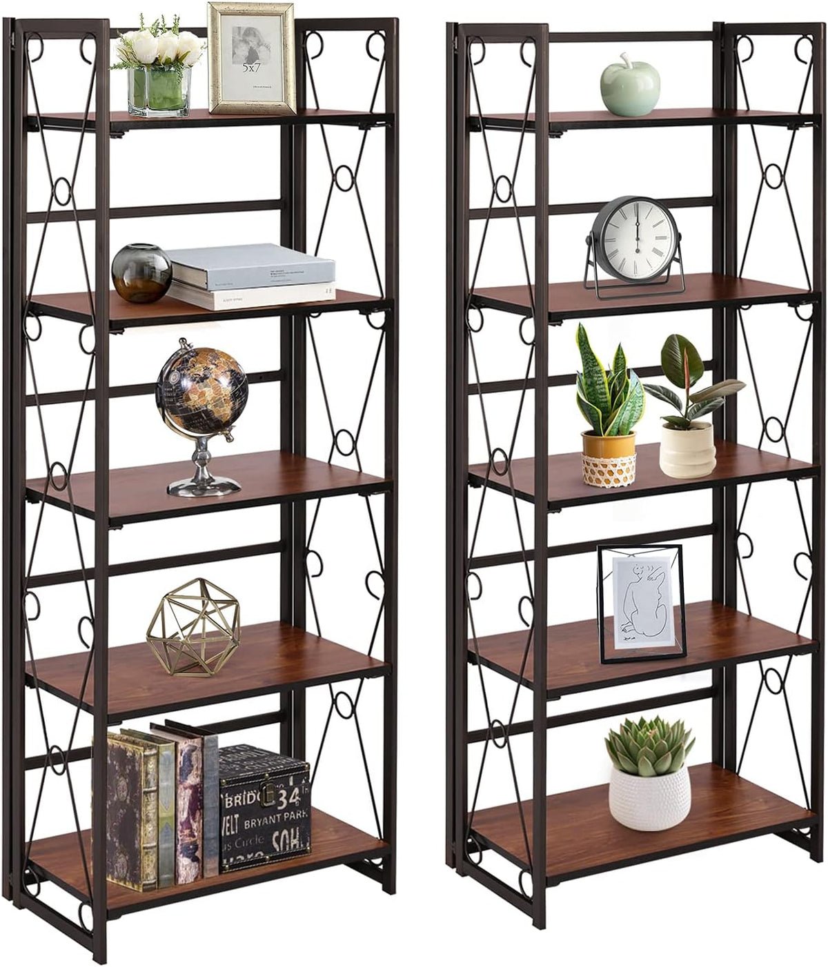 4-Tier Storage Bookshelf with Drawers D1959