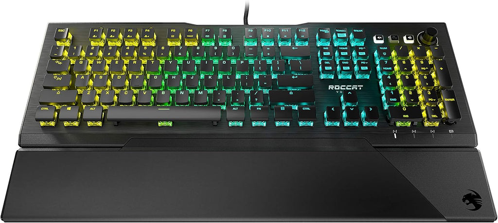 Black Full Size RGB Gaming Keyboard with Wrist Rest D362411