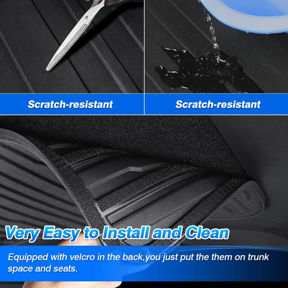 Custom Fit Trunk Mat Cargo Liner Back Seat Protector Black G84122