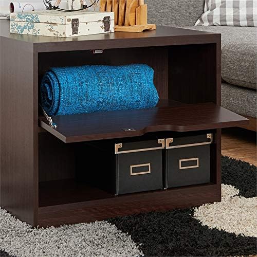 Modern Wood Multi Shelf Coffee Table in Walnut S1754