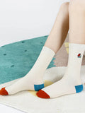 Embroidered Letter Socks E508703