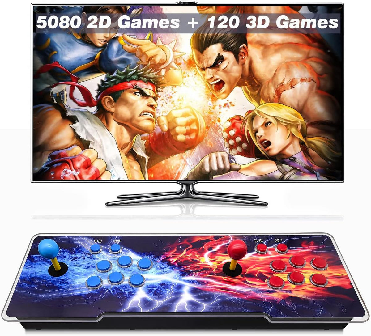 Home Arcade Game Console with Joystick 4 Players A3209