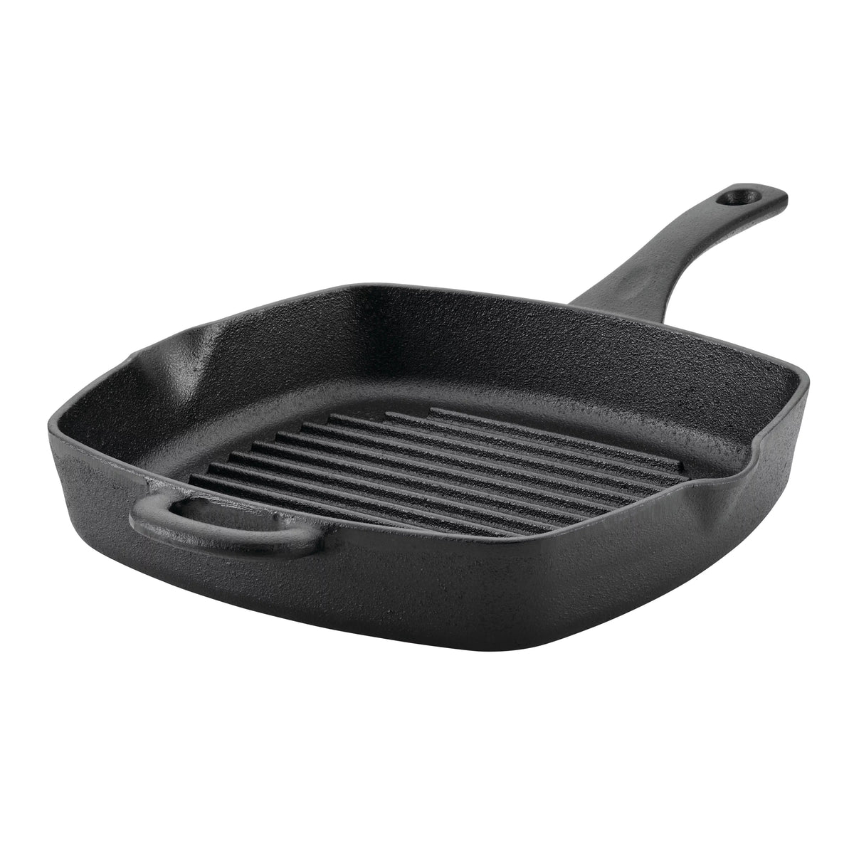 10 Inch Black Cast Iron Grill Pan Y575