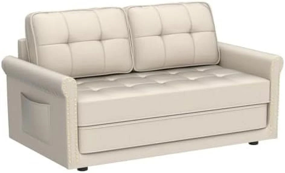 Velvet Upholstered Sleeper Sofa Bed I18975