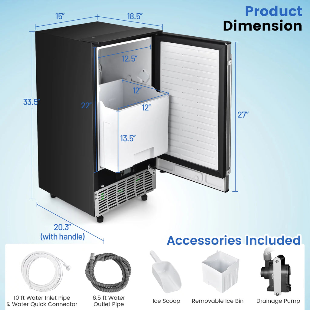 Built-in Ice Maker 80lbs/Day E157