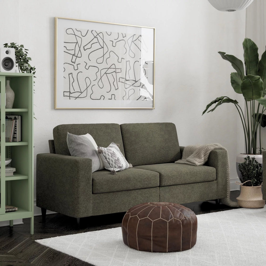 Gray Linen 3 Seater Sofa X3549