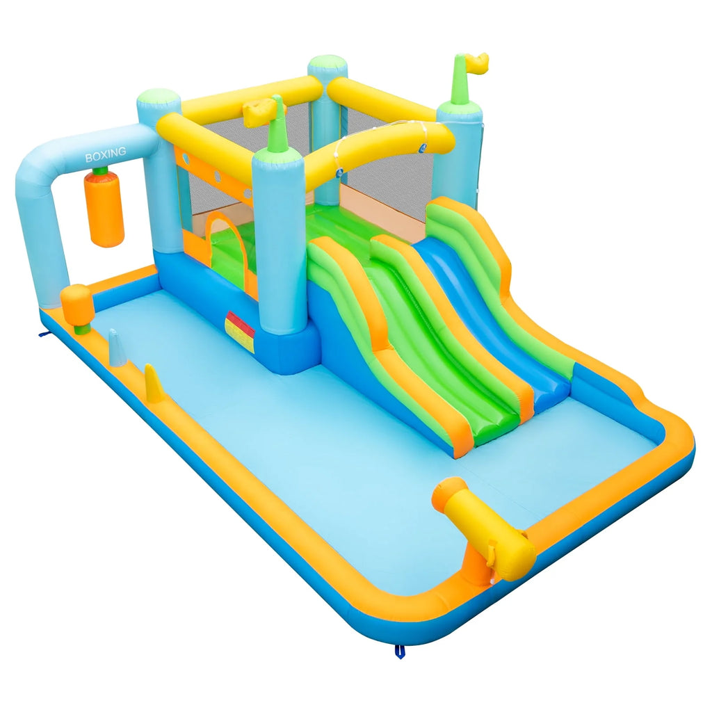 Inflatable Water Slide Park with Splash Pool T1288