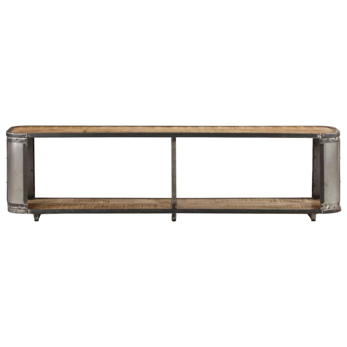 Solid Mango Wood TV Stand with Storage Shelf A7341
