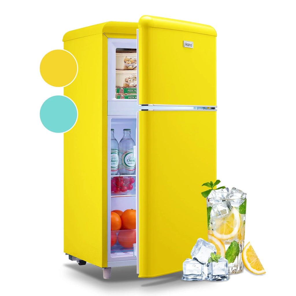 3.5 Cu.ft Blue Mini Fridge with Freezer Y42590