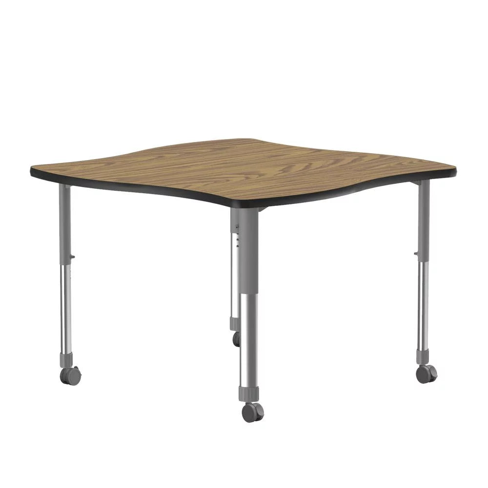 Commercial Laminate Top Desk with Casters 42x42" Z425