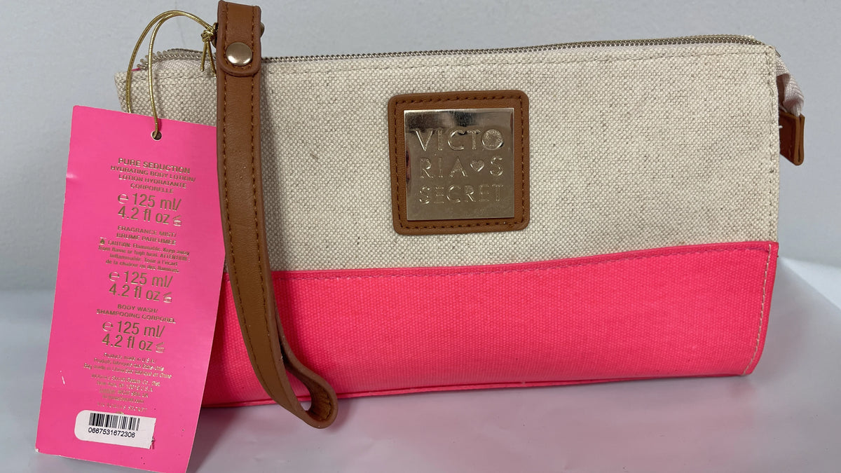Bag Clutch Set With Fragrance Mist, Body Lotion, Body Wash 4.2 fl oz K457