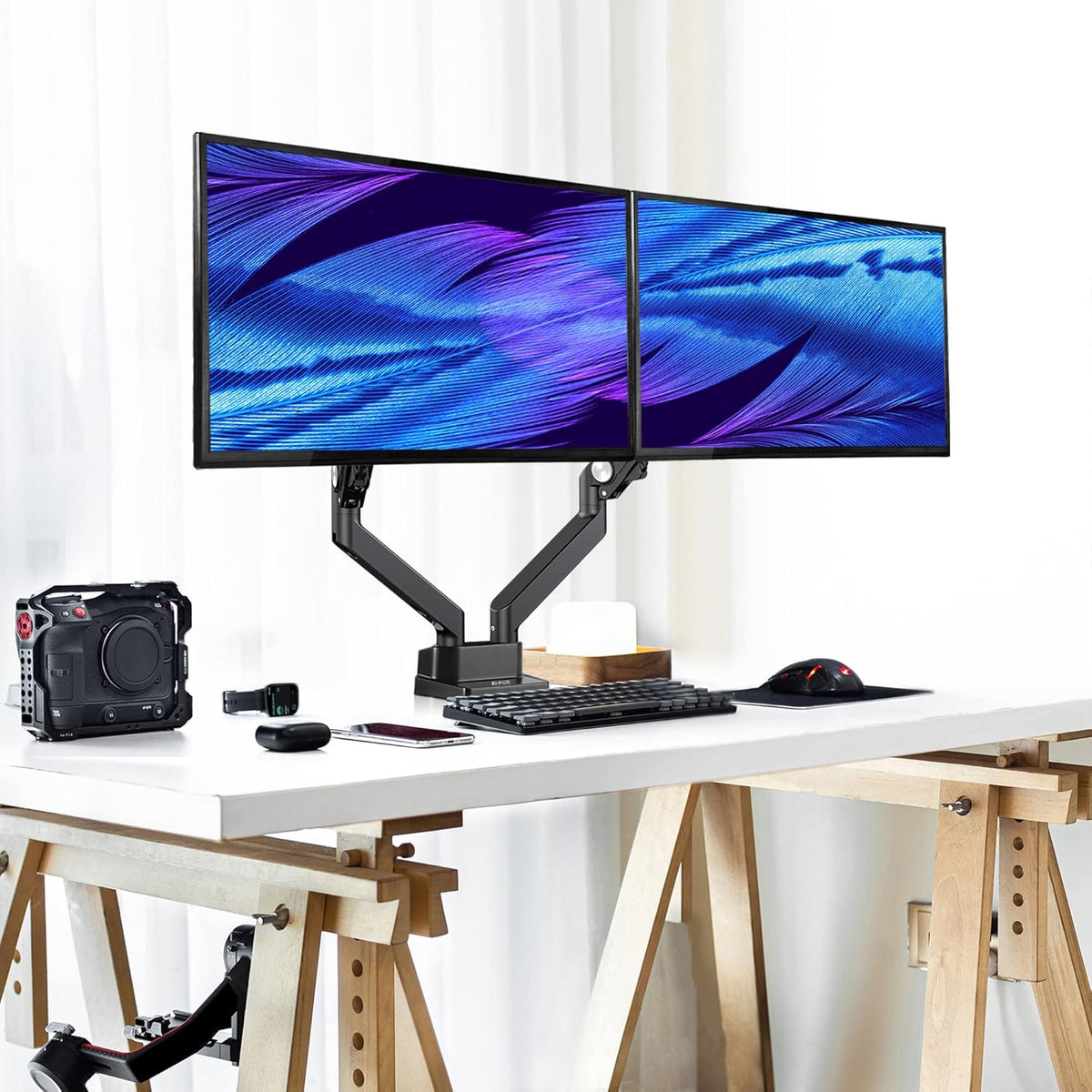 Dual 24-35 Monitor Arm Desk Mount Y6158